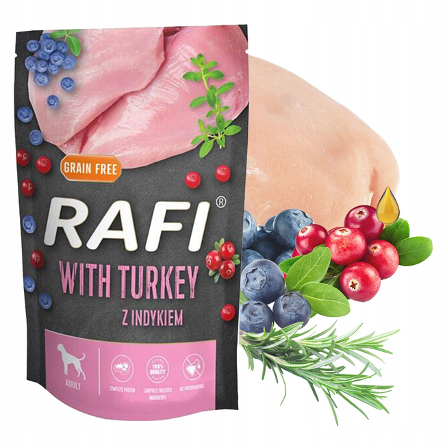 RAFI TUF TUF Karma mokra dla psa Dolina Noteci mix smaków 24 x 500g