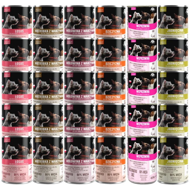 PET REPUBLIC karma mokra dla psa kawałki w sosie mix smaków 30 x 400g