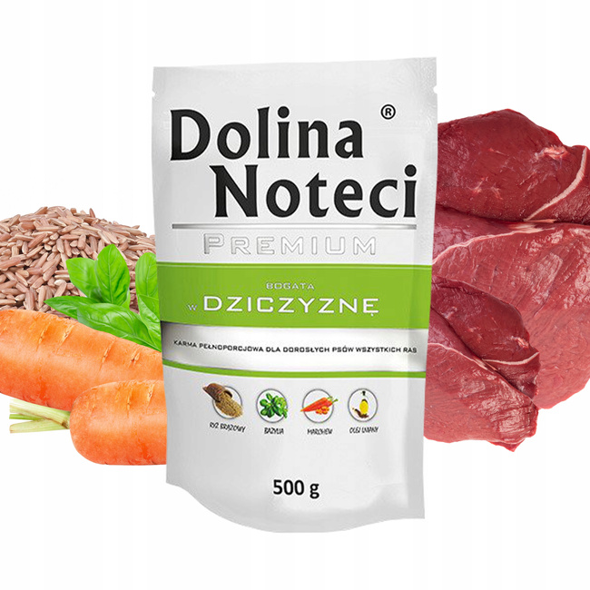 Dolina Noteci Premium mokra karma dla psa Saszetka MIX Smaków 20 x 500g bezzbożowa