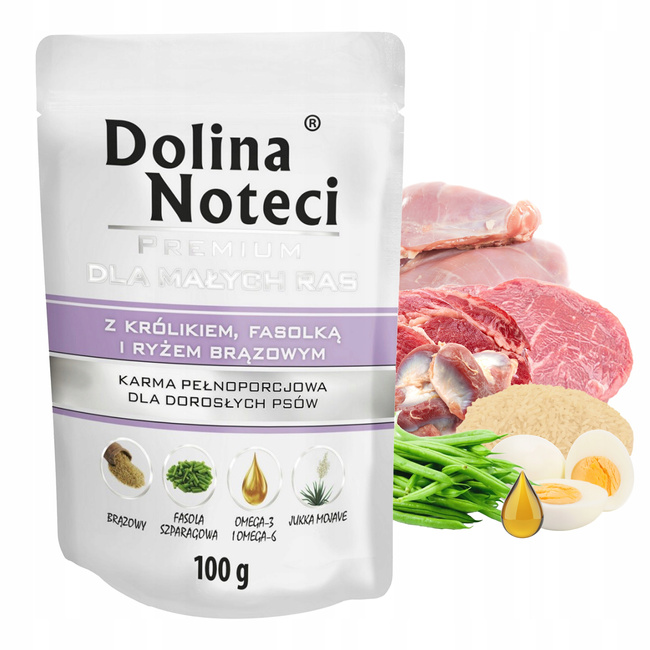 DOLINA NOTECI Premium Karma mokra dla psa małych ras MIX smaków 30 x 100g
