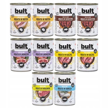 BULT Karma mokra dla psa mix smaków 10 x 800g