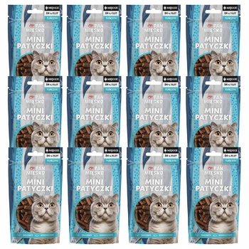 PAN MIĘSKO Mini Patyczki Naturalny przysmak dla kota Tuńczyk 12 x 50g